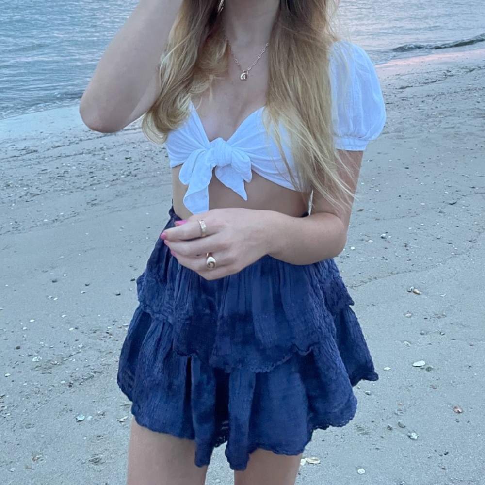 AERIE ROCK N RUFFLE SKIRT